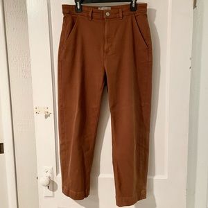Everlane Straight Leg Crop Cocoa Brown sz. 12 Regular